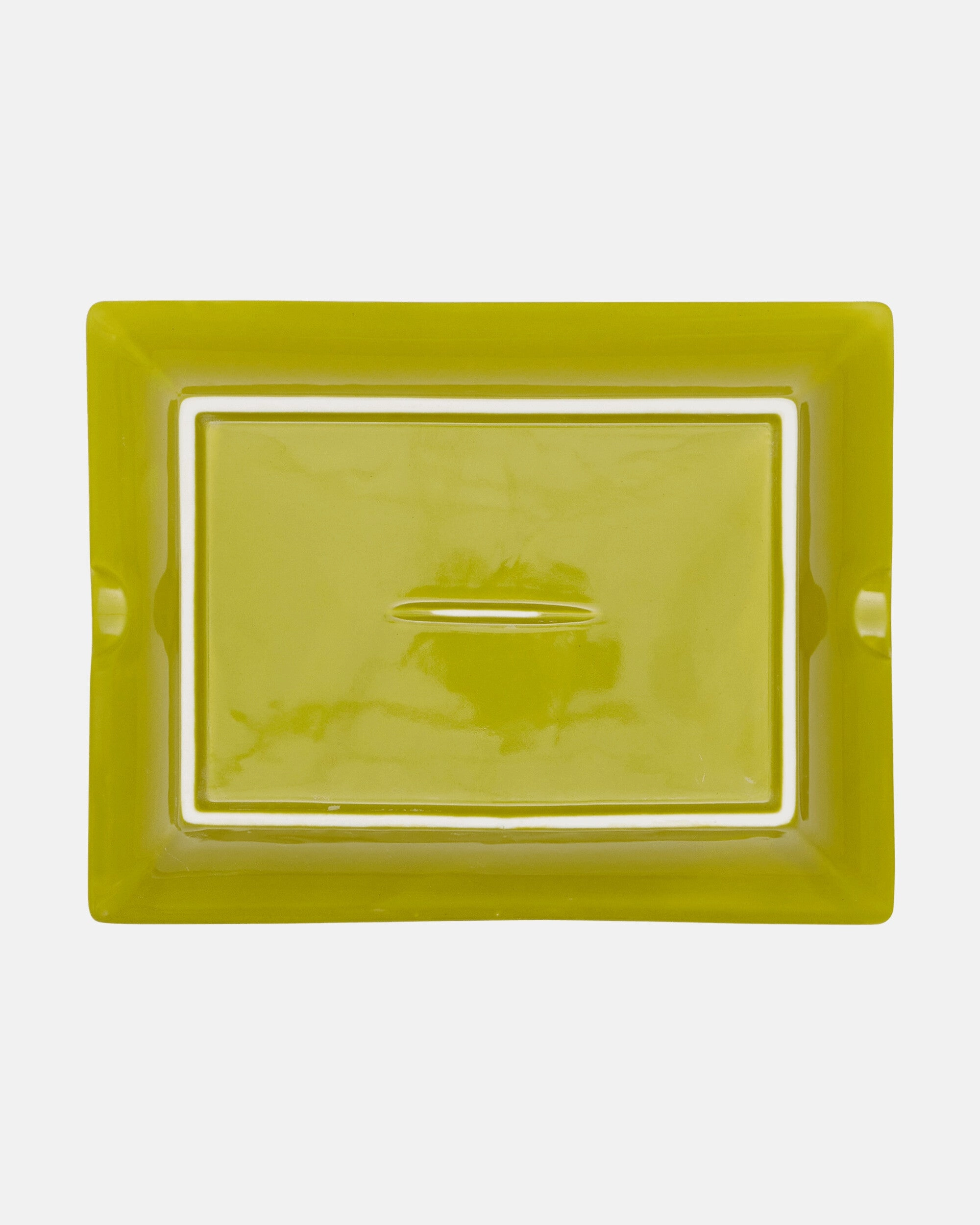 Ceramic Logo Ashtray Green