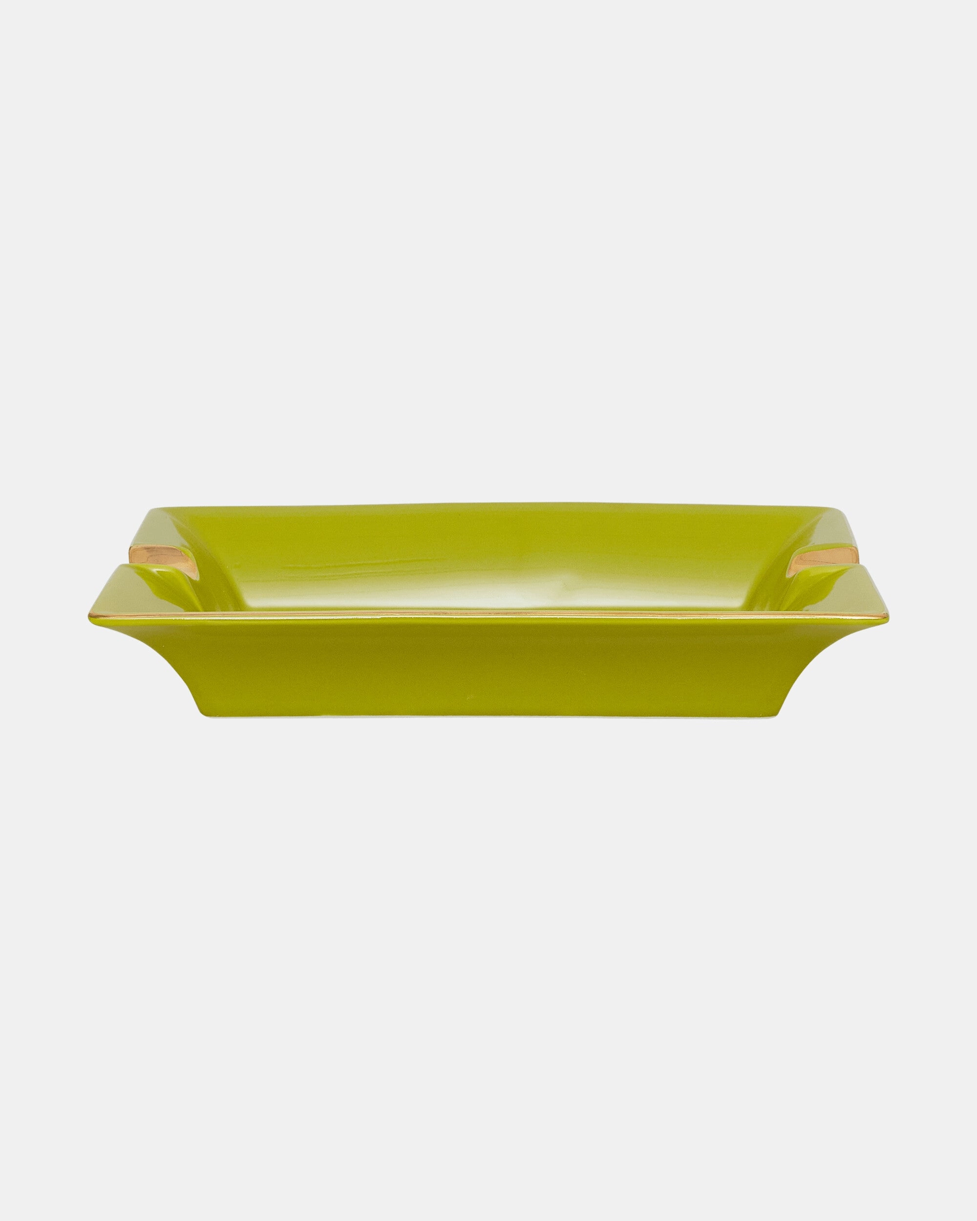Ceramic Logo Ashtray Green