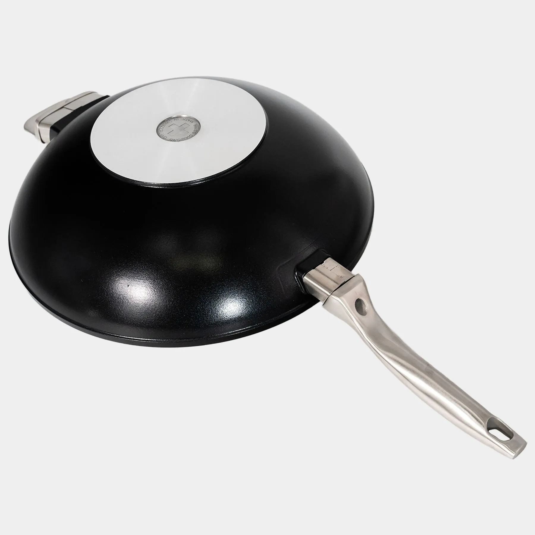 CHD Nonstick 12.5" Wok with Glass Lid