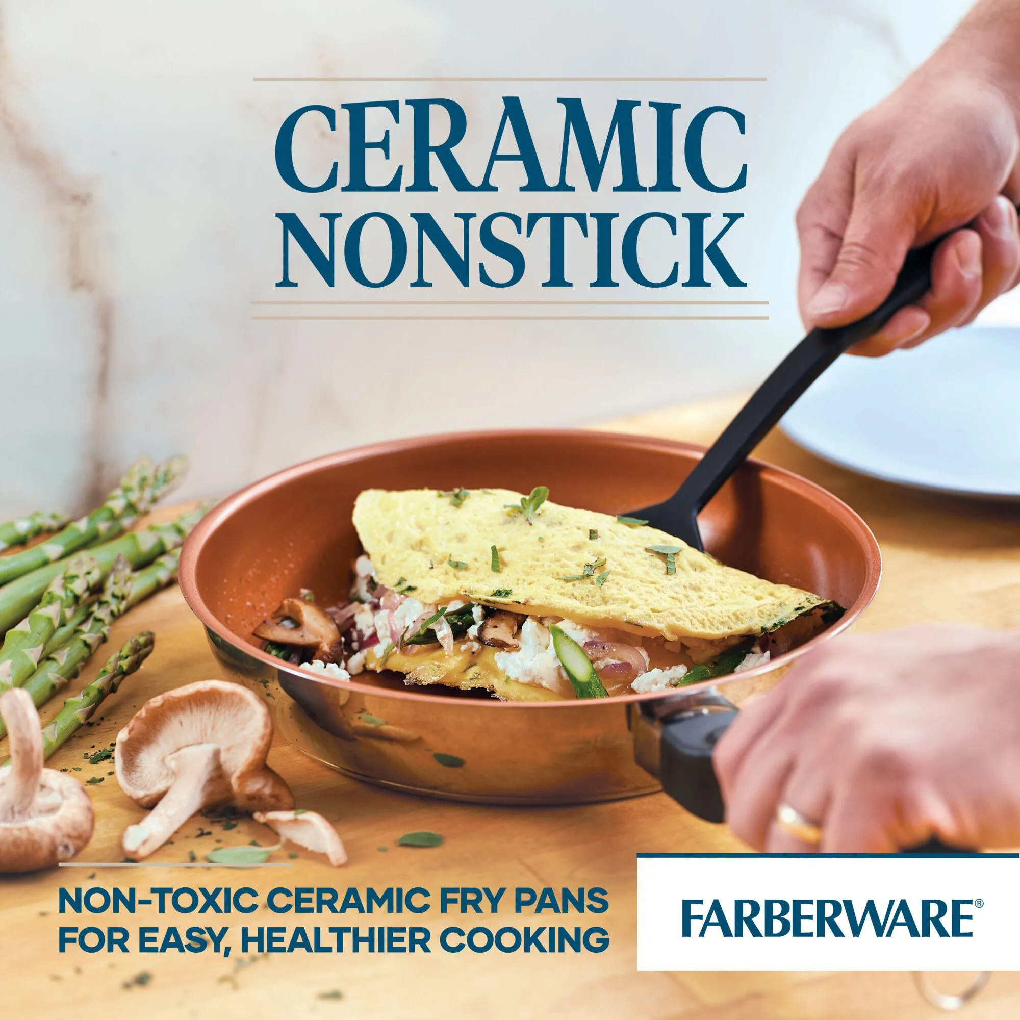 Classic Traditions Ceramic Stainless Steel 12-Piece Cookware Set