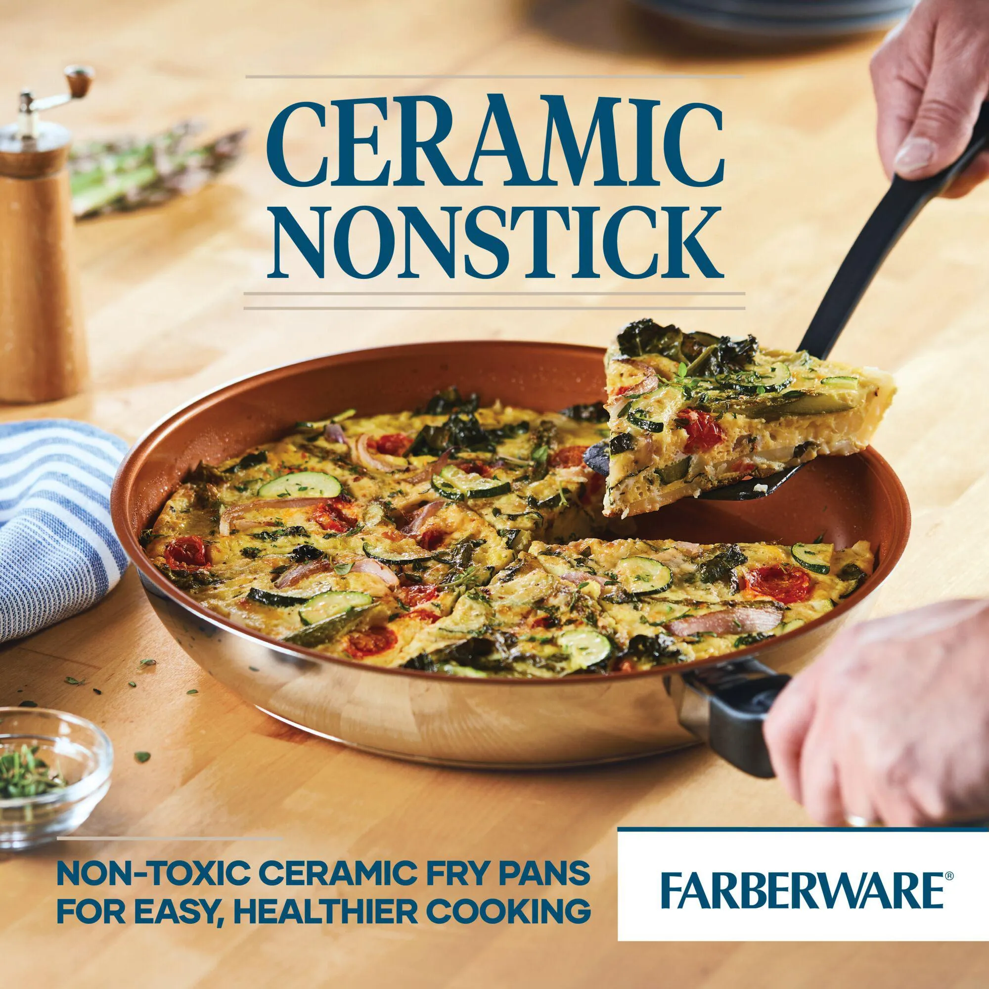 Classic Traditions Ceramic Stainless Steel 12.5" Skillet