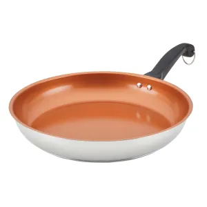 Classic Traditions Ceramic Stainless Steel 12.5" Skillet