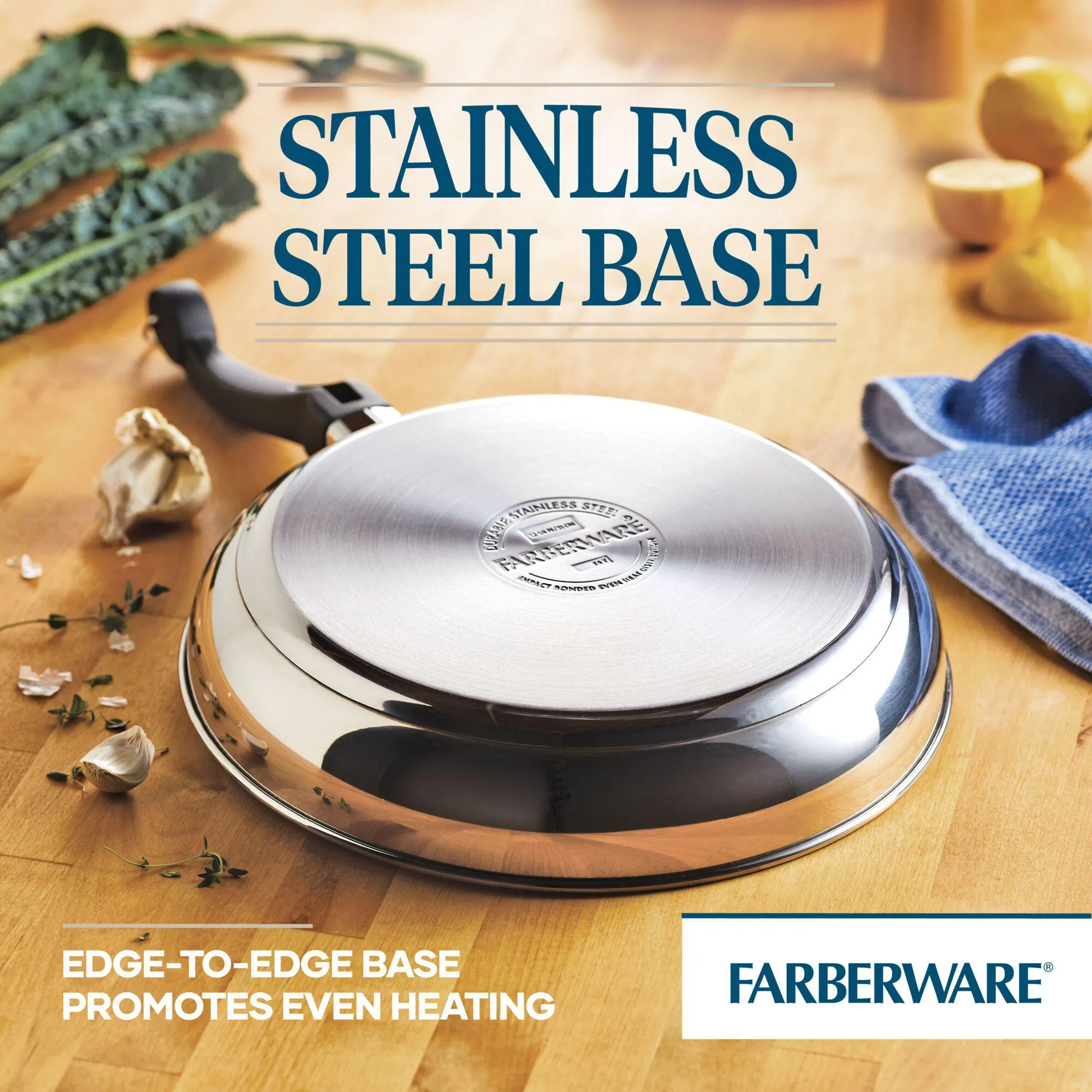Classic Traditions Ceramic Stainless Steel 12.5" Skillet