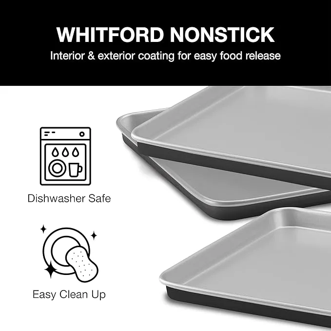 Cuisinart - 3-Pack Non-Stick Large Baking Sheet