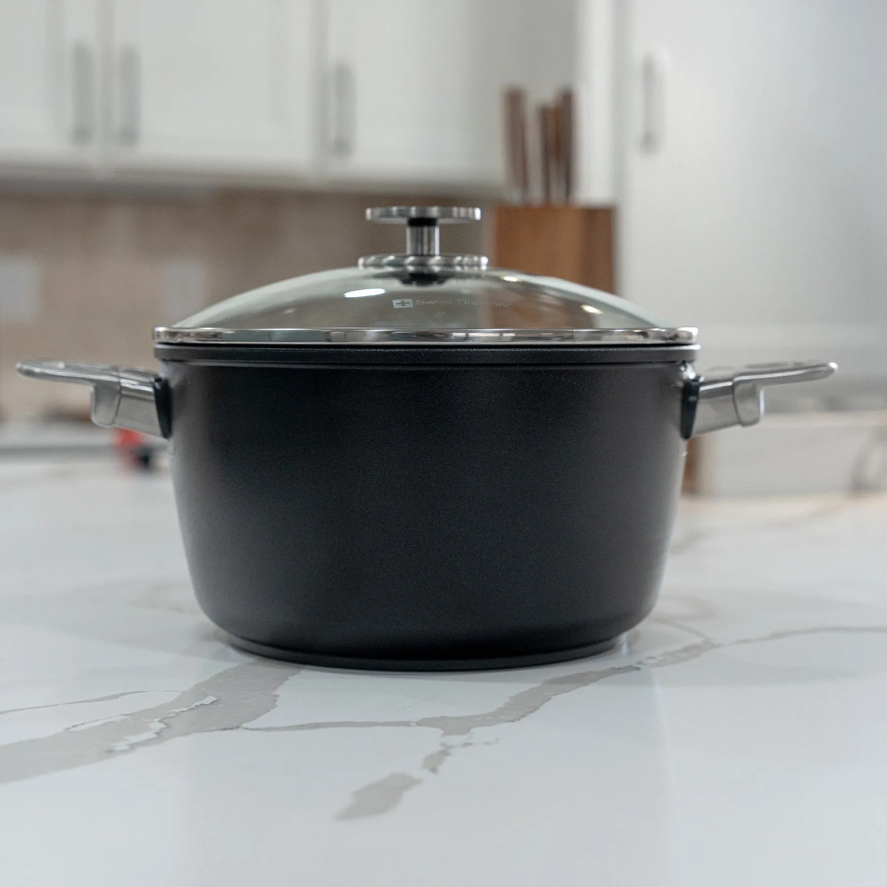 CXD PFAS Free Nonstick Stock Pot with Glass Lid