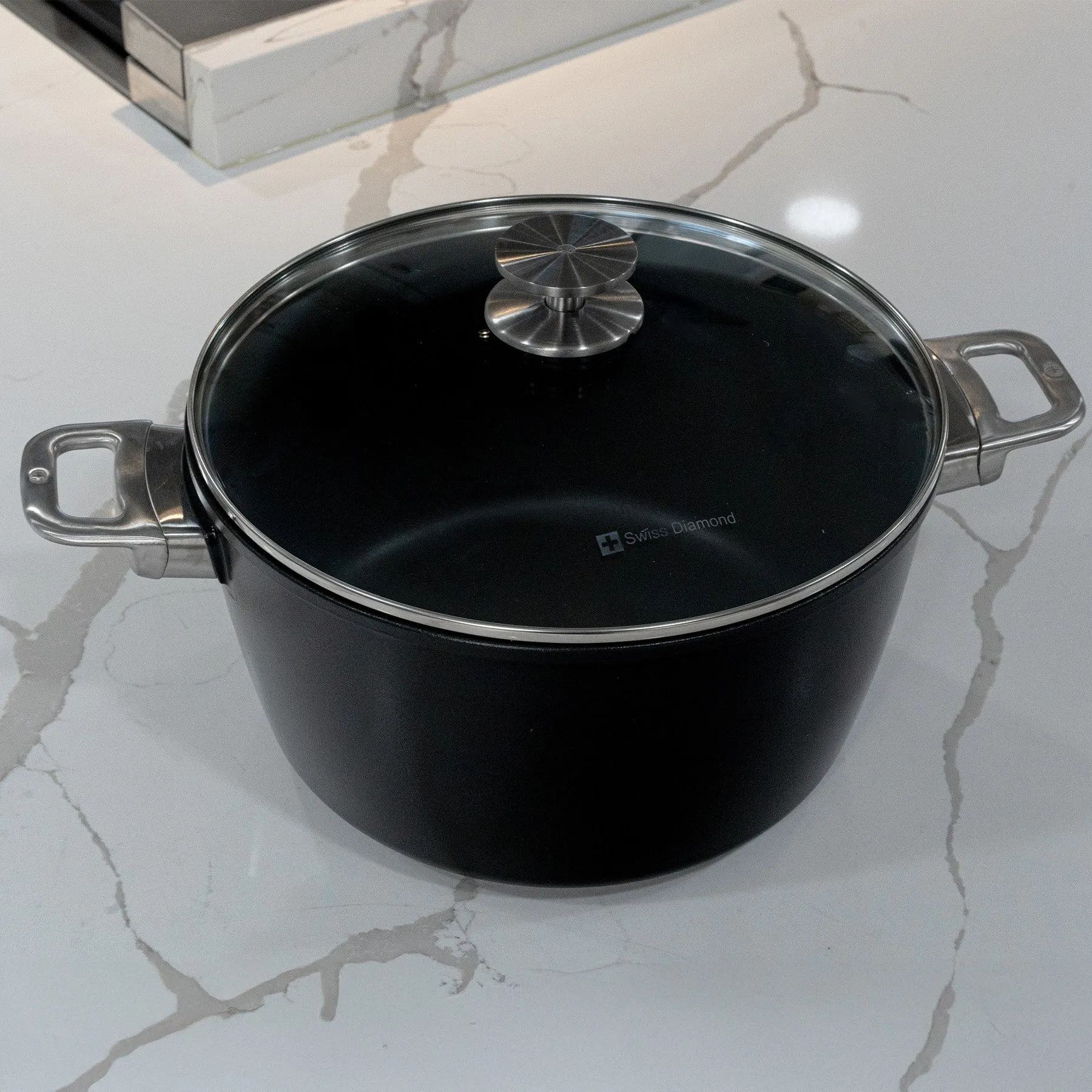 CXD PFAS Free Nonstick Stock Pot with Glass Lid