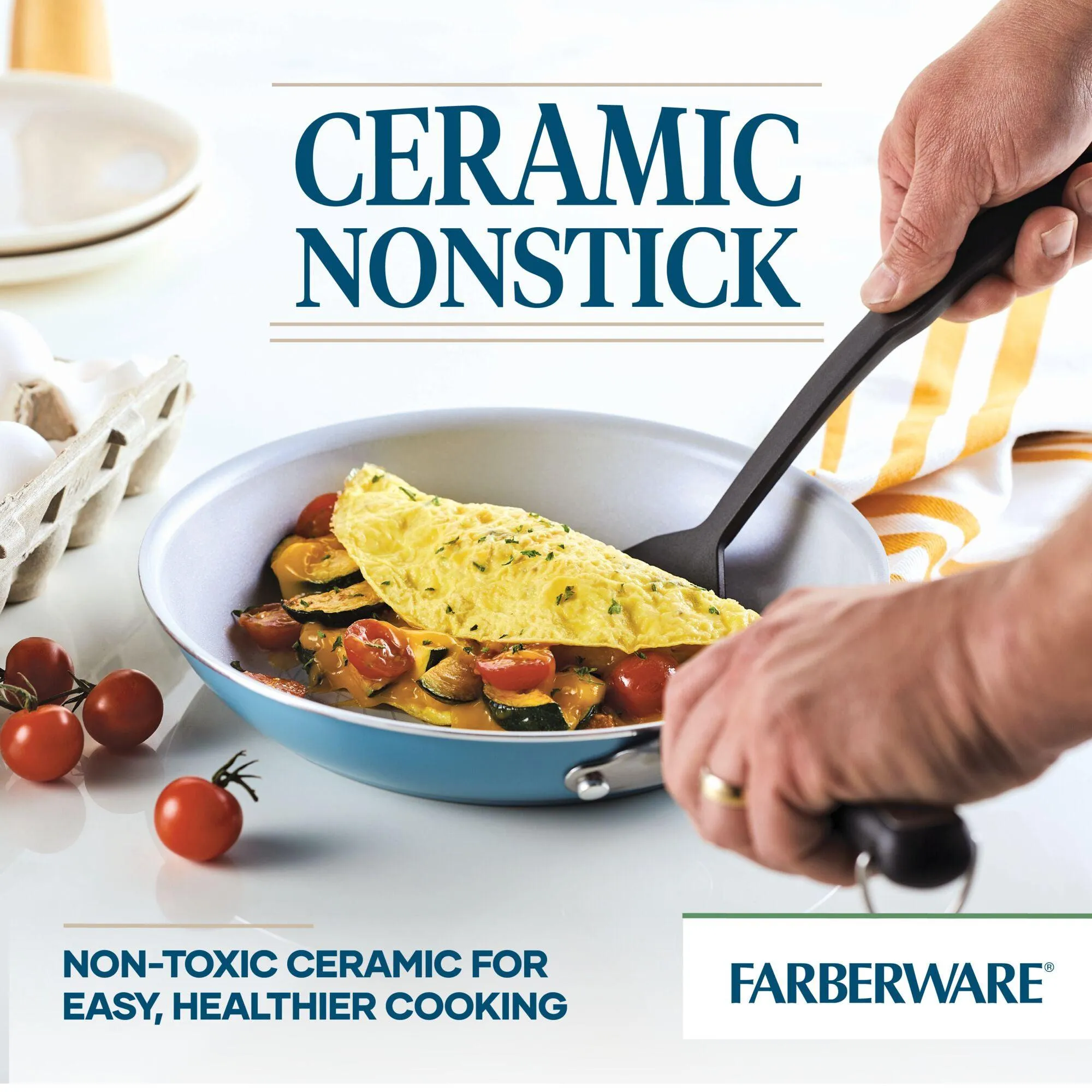 Eco Advantage 13-Piece Ceramic Nonstick Cookware Set