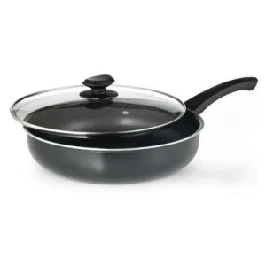 Elements Deep Cooker with Glass Lid, 4 1/2 Quart, Gray - Ecolution
