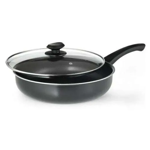 Elements Deep Cooker with Glass Lid, 4 1/2 Quart, Gray - Ecolution