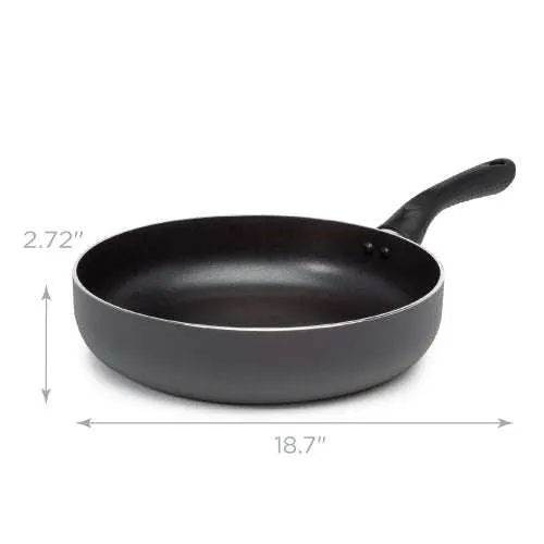 Evolve Deep Chef Pan, 11 Inch, Black - Ecolution