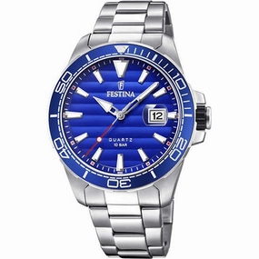 Festina Prestige Stainless Steel Analog Mens Watch I Model F20360/1 Quartz Movement