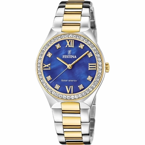 Festina Solar Energy Stainless Steel Analog (Solar Energy) Ladies Watch I Model F20659/2 Quartz Solar Movement