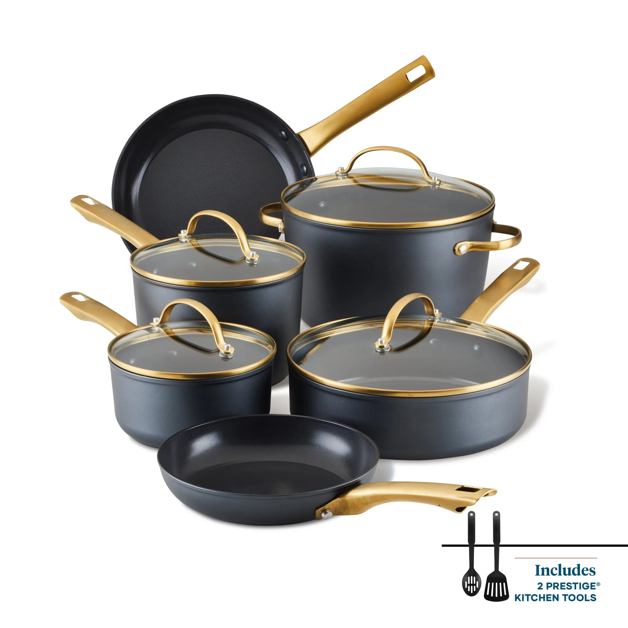 Forged Induction Ceramic 12-Piece Cookware Set