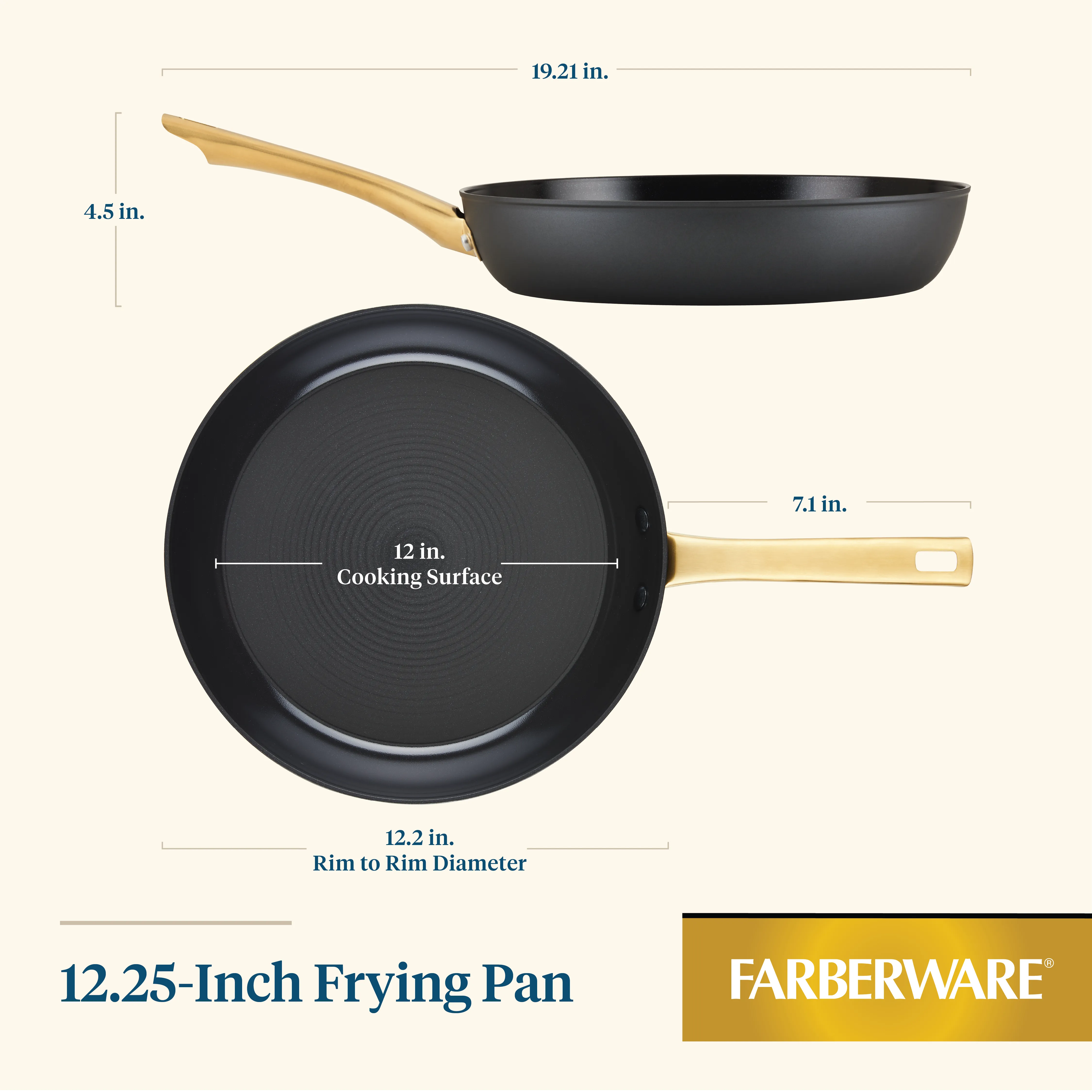Forged Induction Ceramic 12.25-Inch Frying Pan