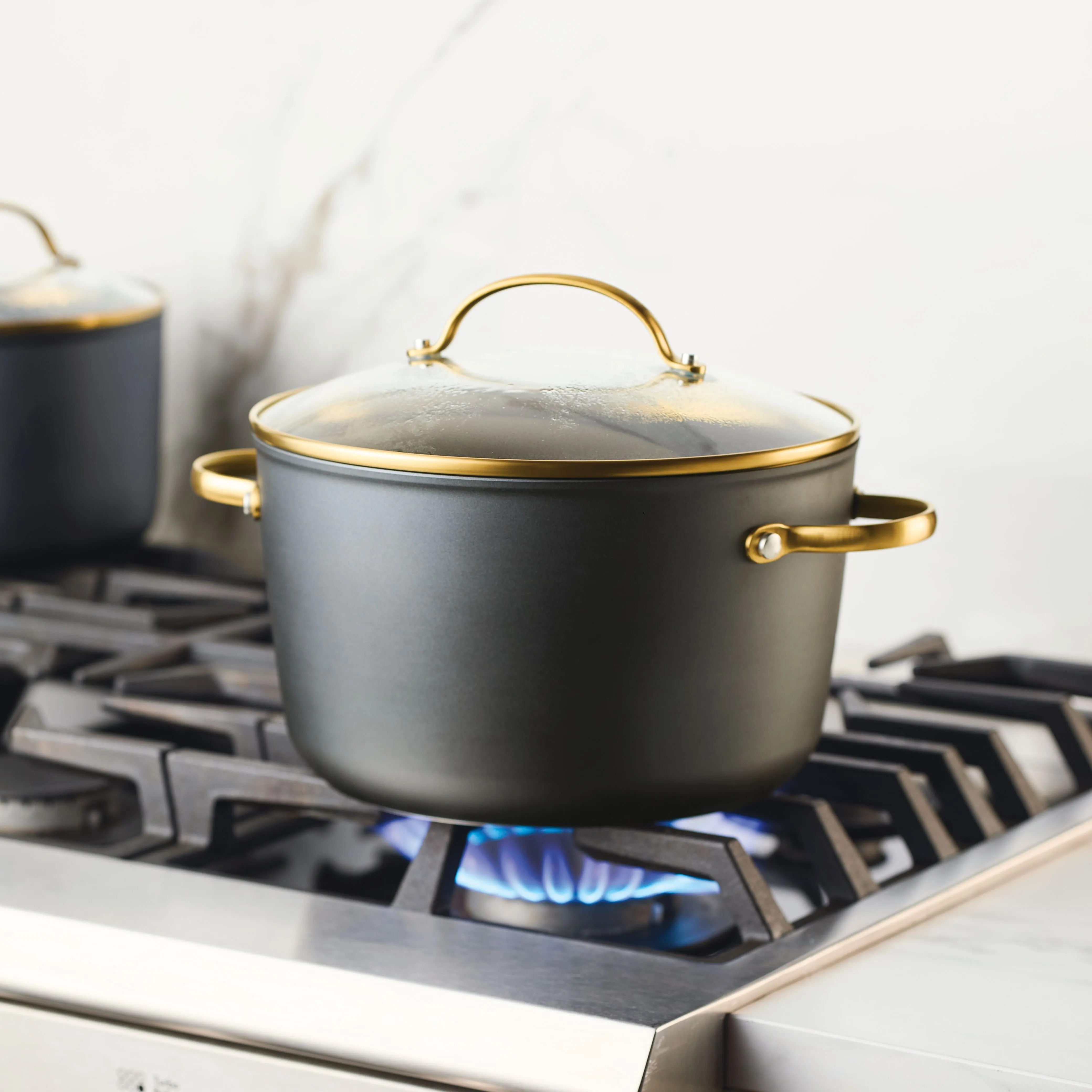 Forged Induction Ceramic 6-Quart Stockpot With Lid