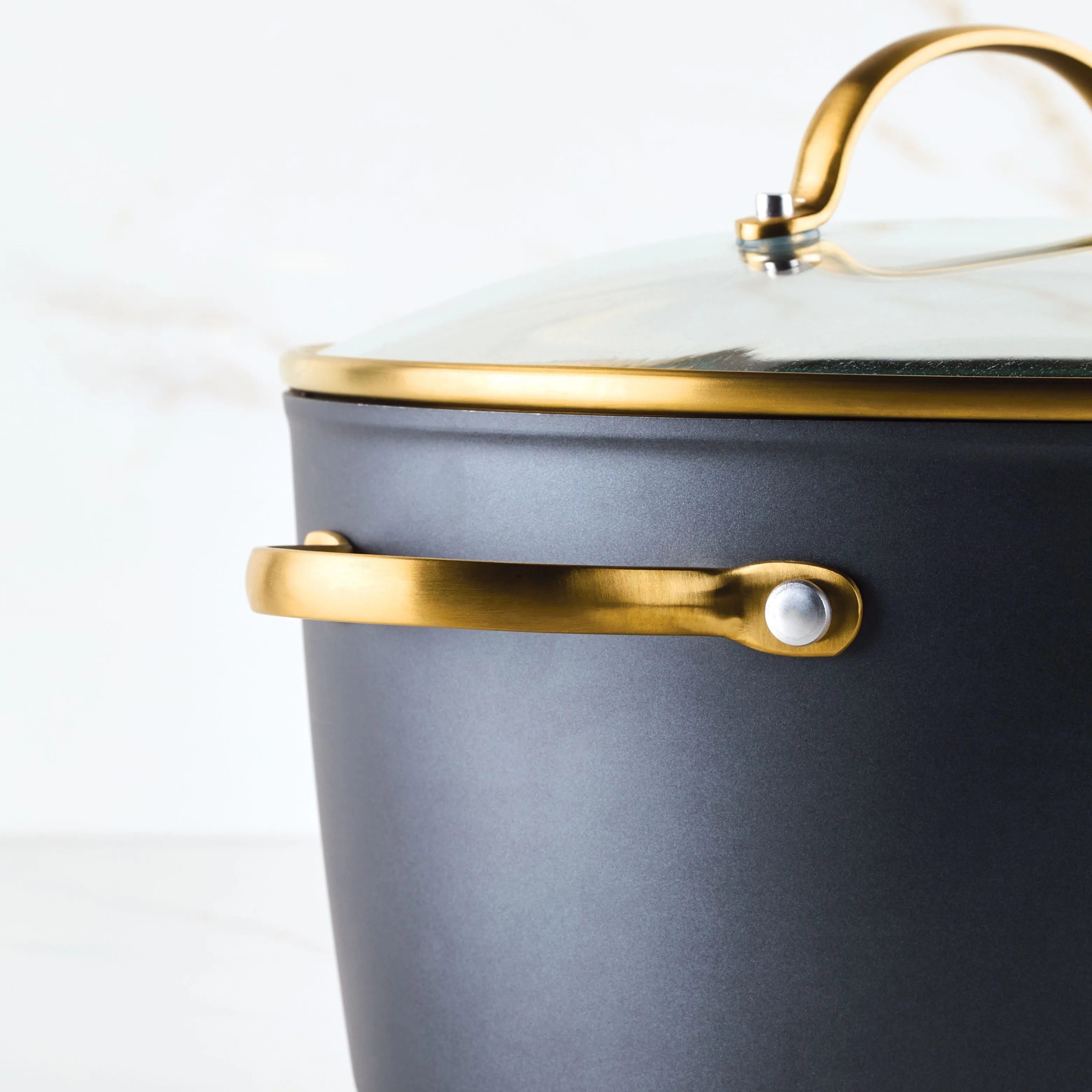 Forged Induction Ceramic 6-Quart Stockpot With Lid