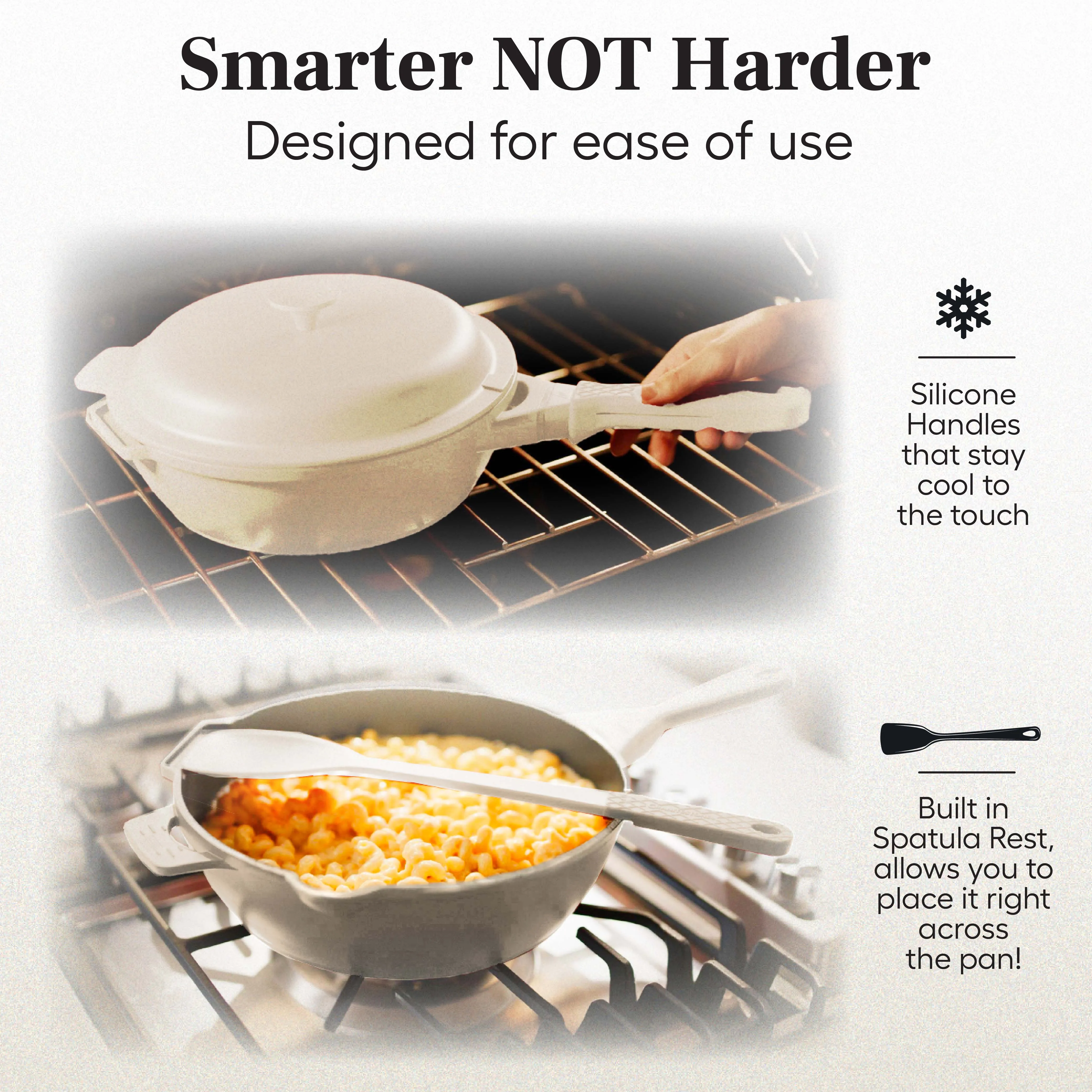 Granitestone 10" Zuka Pan – 6-Piece Multi-Functional 10-in-1 Everyday Pan Set with Lid, Nylon Spoon & Steamer Basket
