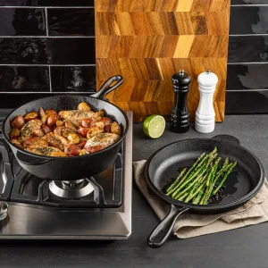 Granitestone 2-in-1 Heavy Duty Cast Iron Dutch Oven