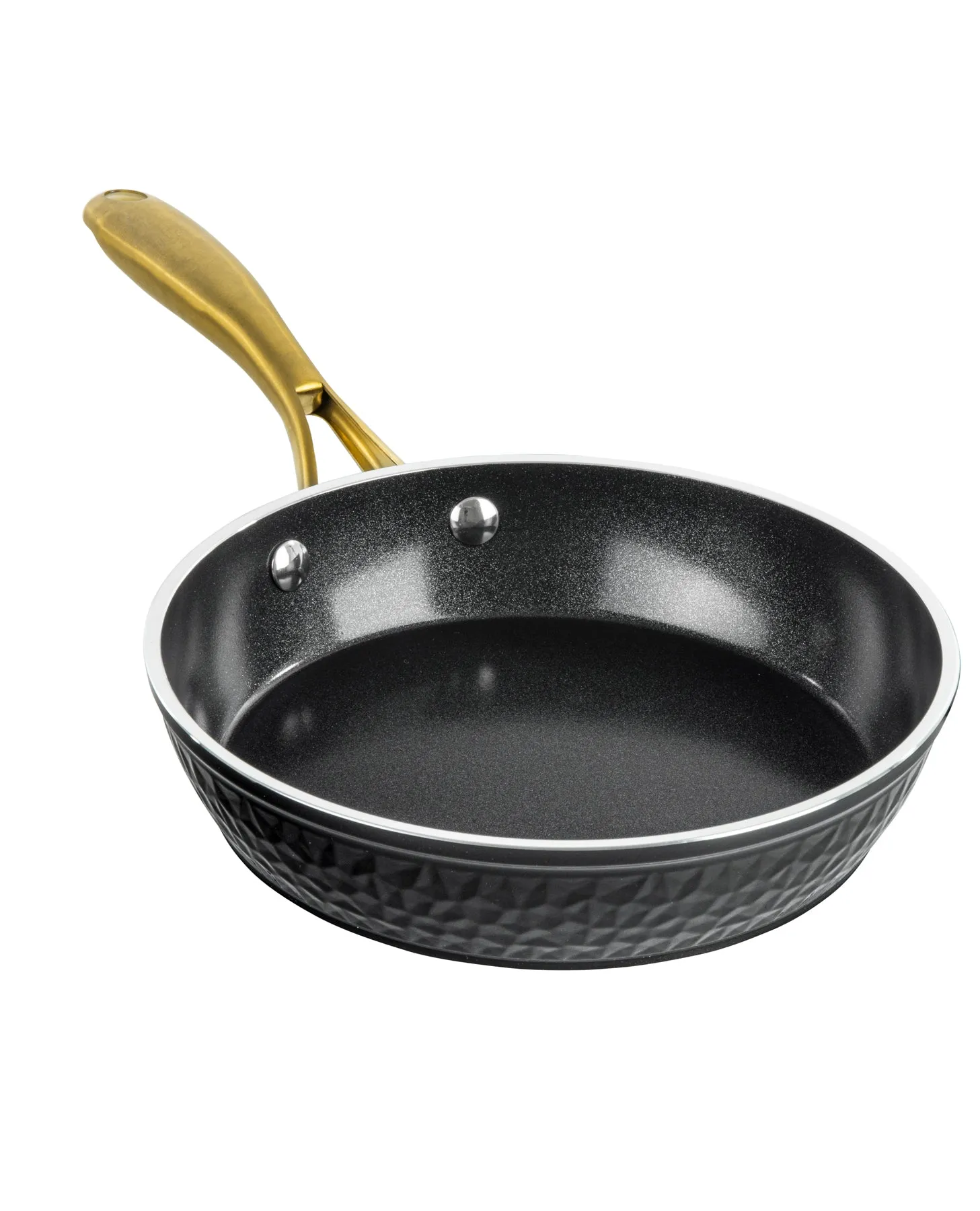Granitestone Charleston Collection - Hammered Cookware - Pans, Available in Navy, Black, and White
