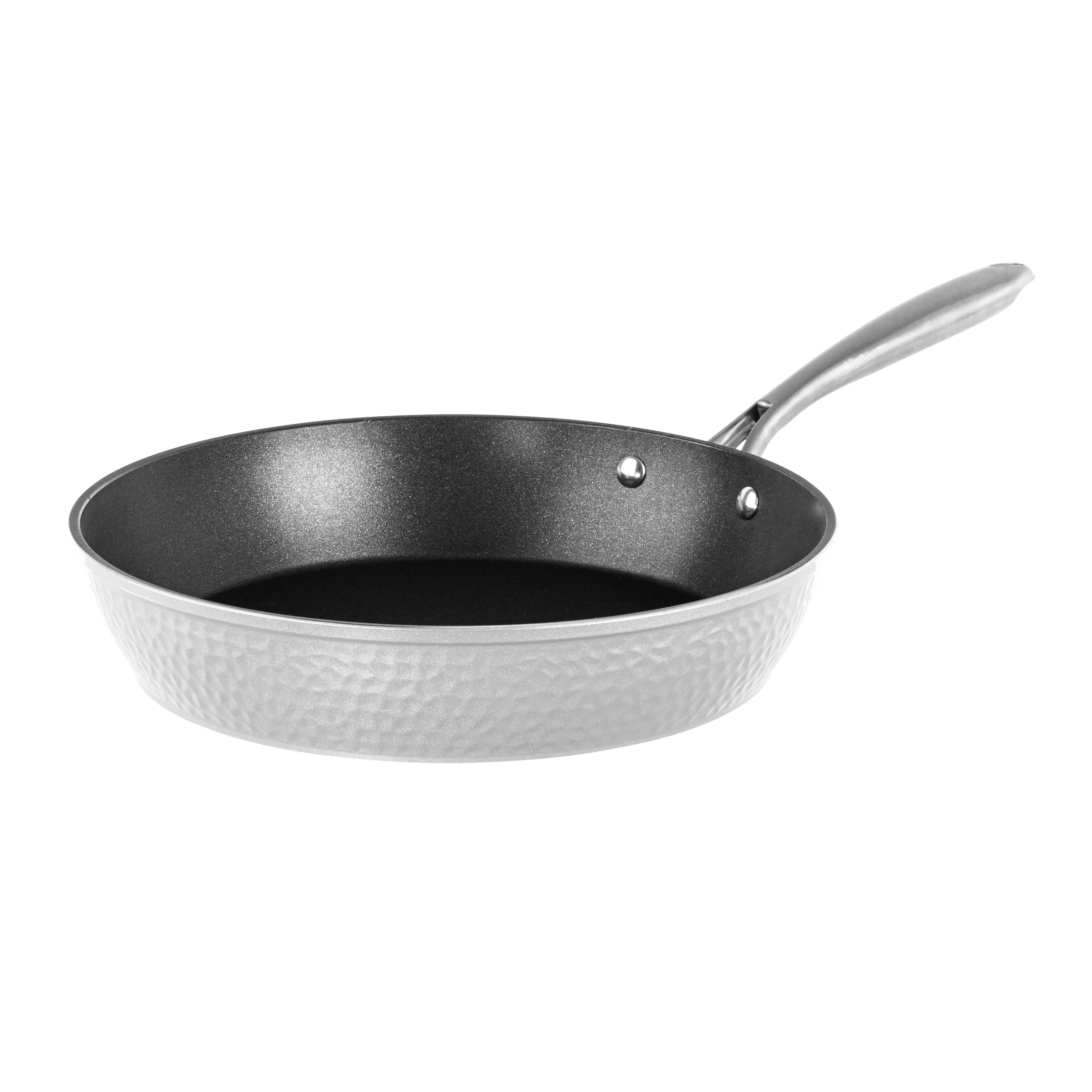 Granitestone Charleston Collection - Hammered Cookware - Pans, Available in Navy, Black, and White