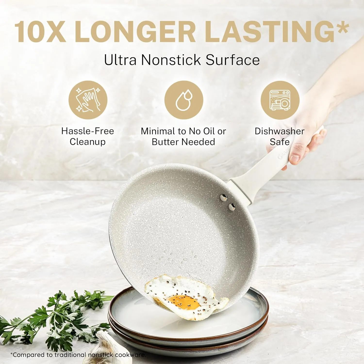 Granitestone Desert Collection 4 Quart Sauté Pan