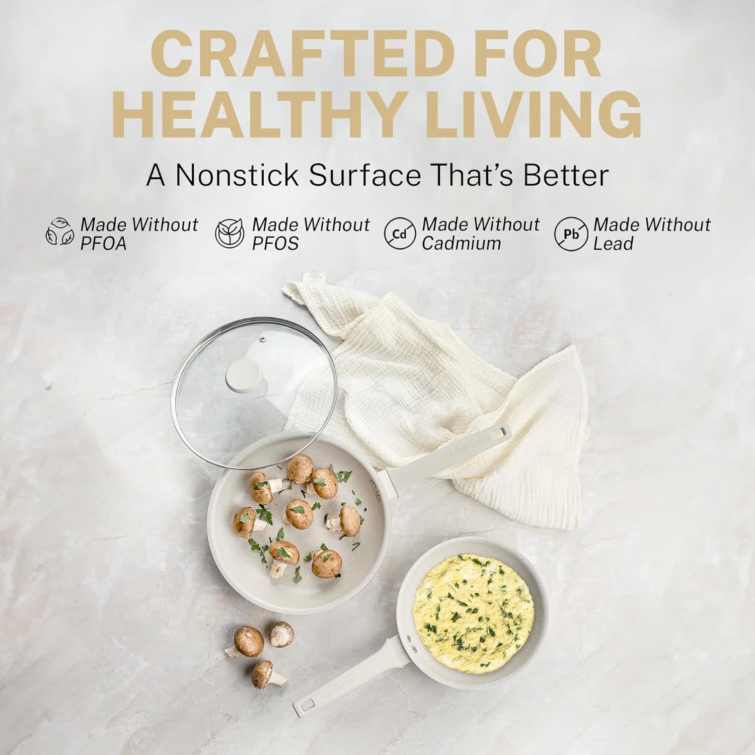 Granitestone Desert Collection 4 Quart Sauté Pan