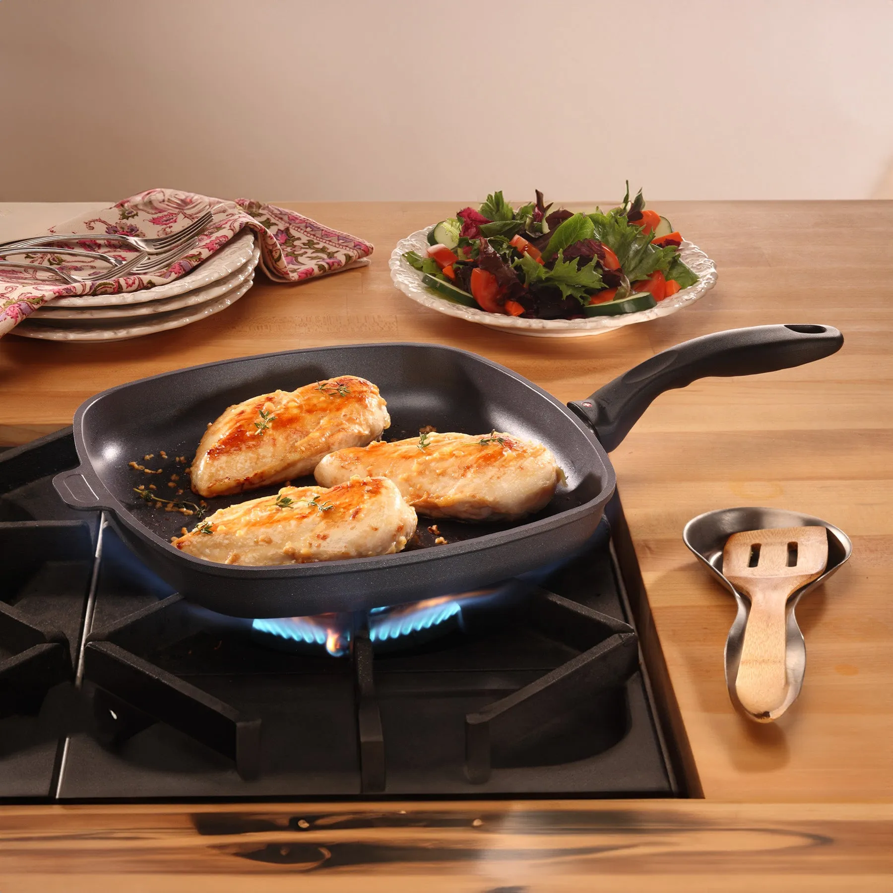 HD Nonstick 11" x 11" Square Fry Pan - Induction