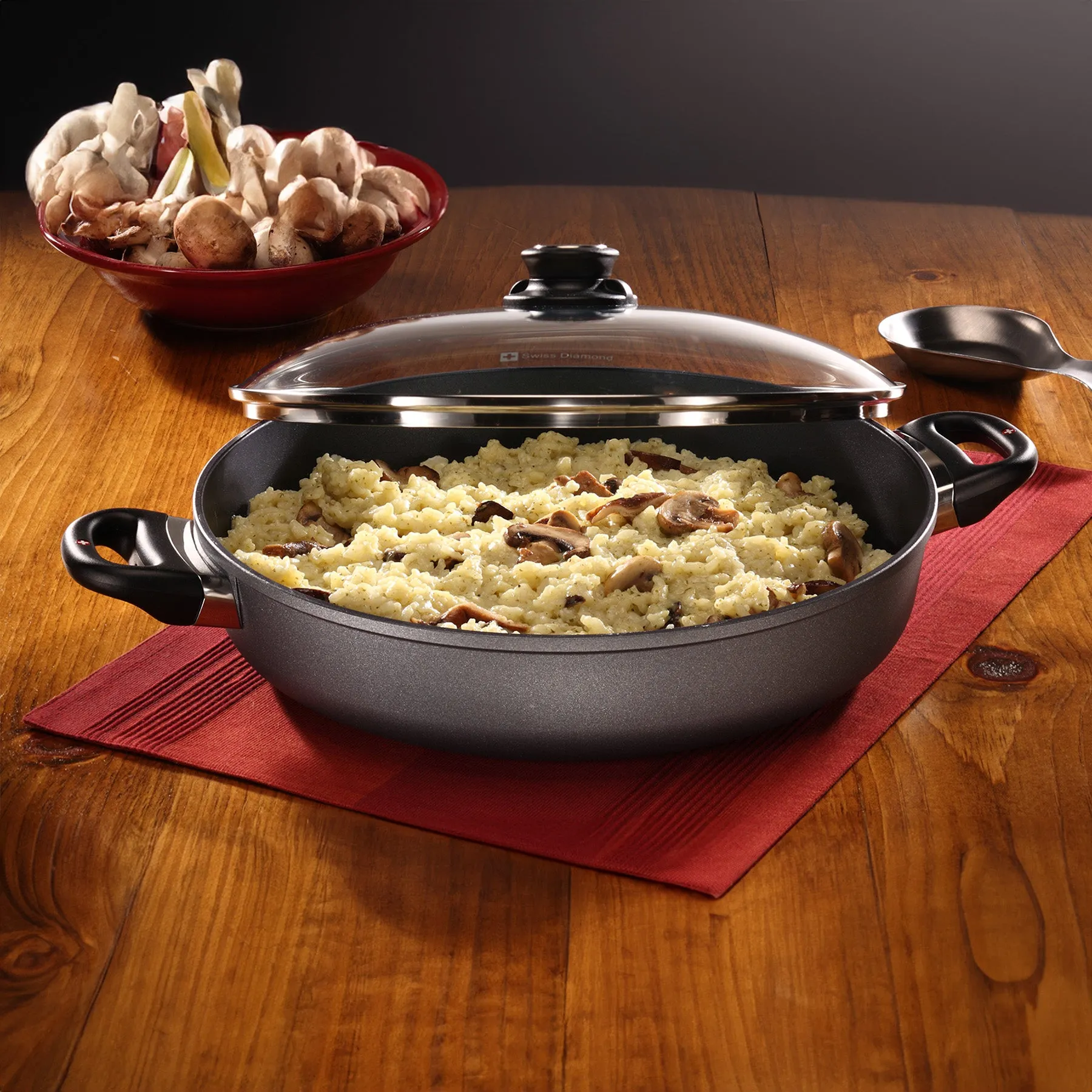HD Nonstick Sauteuse with Glass Lid