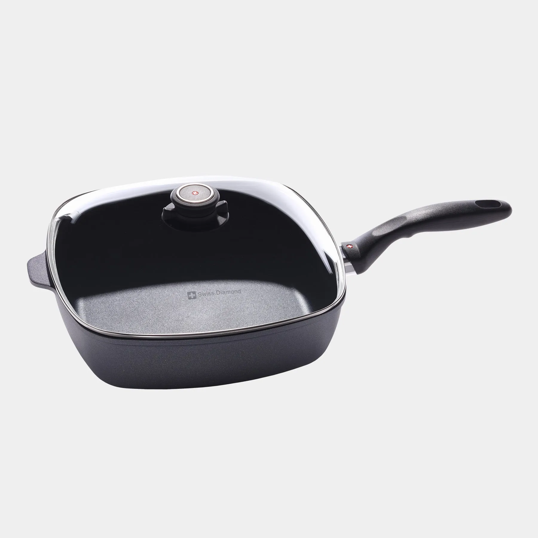 HD Nonstick Square Saute Pan with Glass Lid