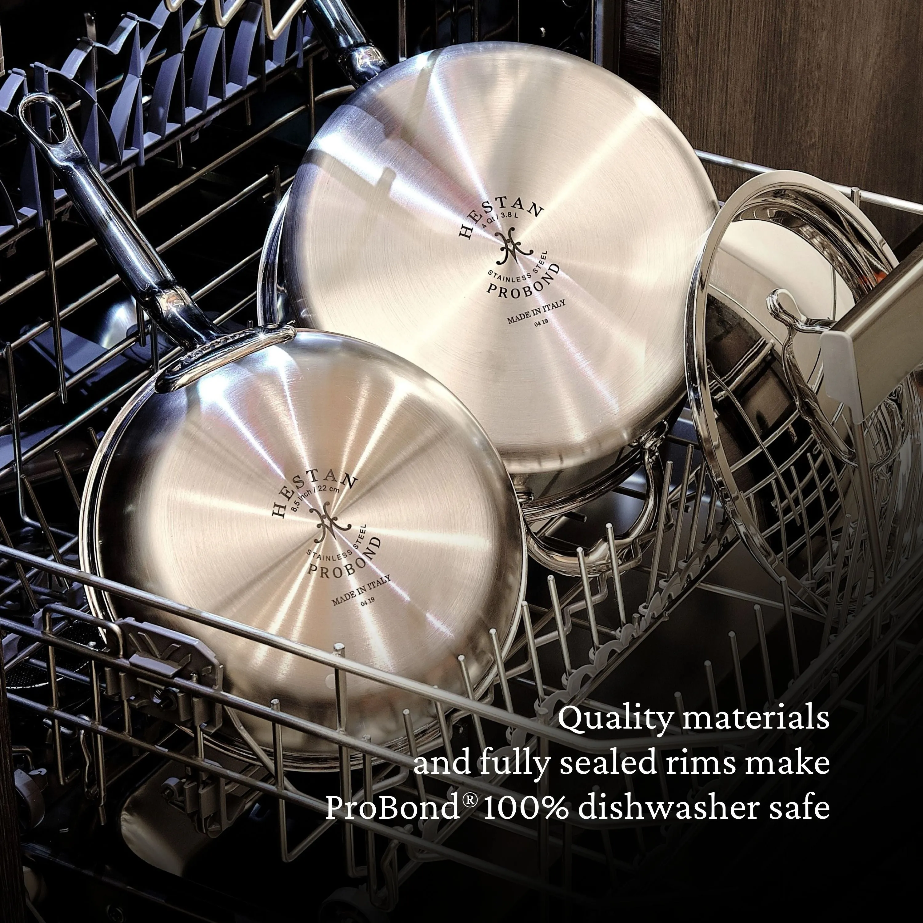 Hestan Probond Covered Sauté Pan w/Helper Handle