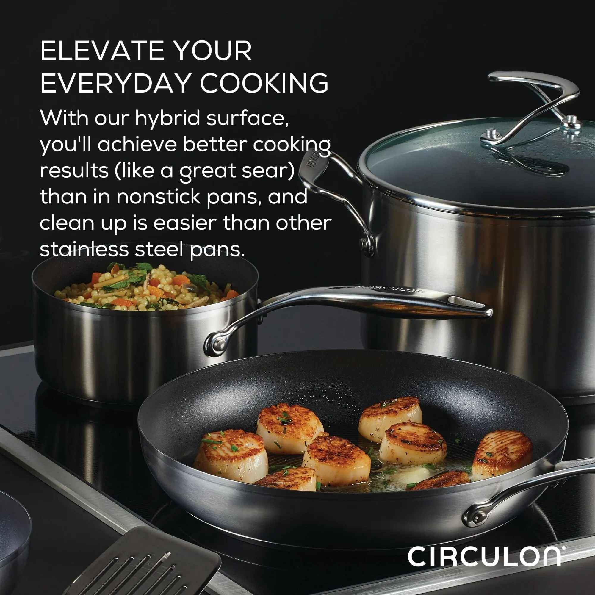 Hybrid Stainless Steel Sauté Pan