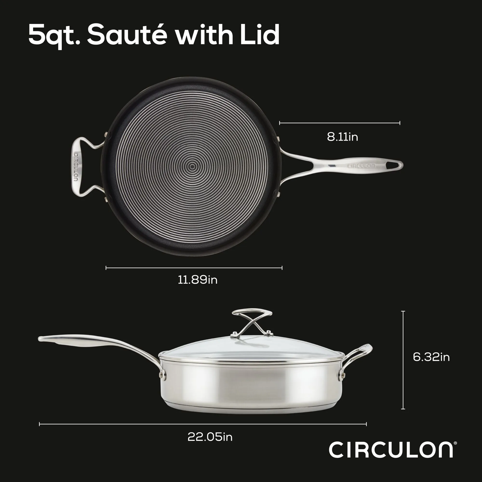 Hybrid Stainless Steel Sauté Pan