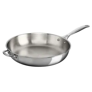 Le Creuset 12 1/2" Deep Fry Pan w/Helper Handle - Stainless Steel