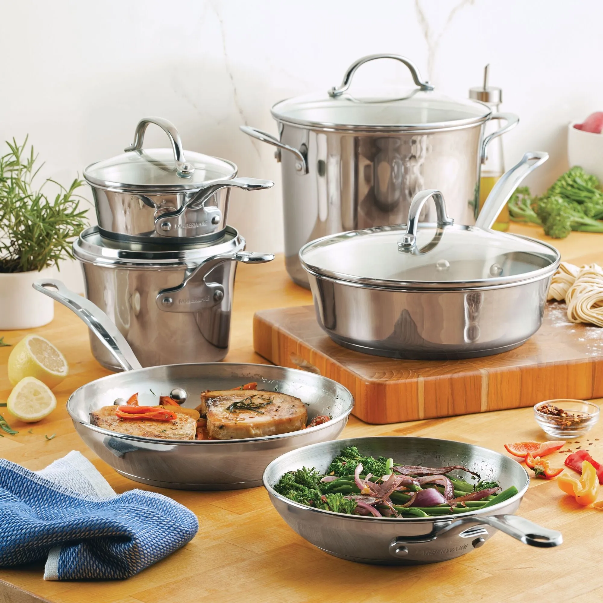 Millennium Stainless Steel 10-Piece Cookware Set