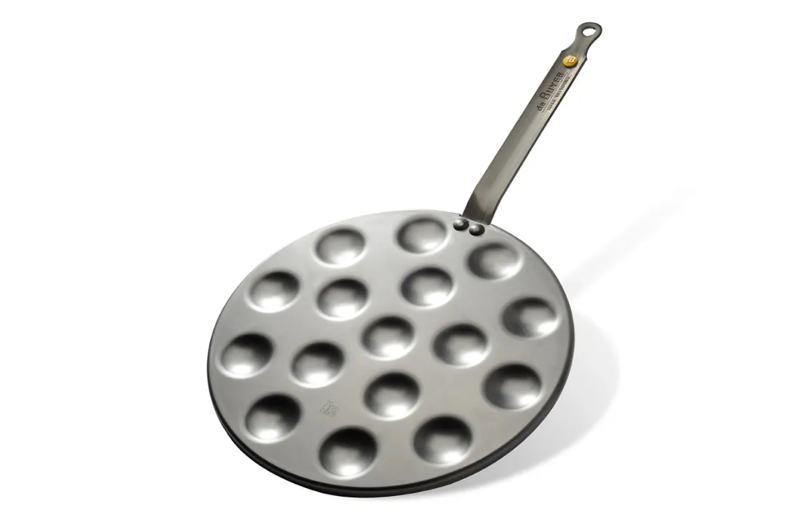 MINERAL B Carbon Steel Aebleskiver & Poffertjes Pan