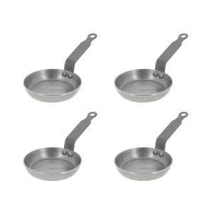 MINERAL B Carbon Steel Egg & Pancake Pan Set of 4