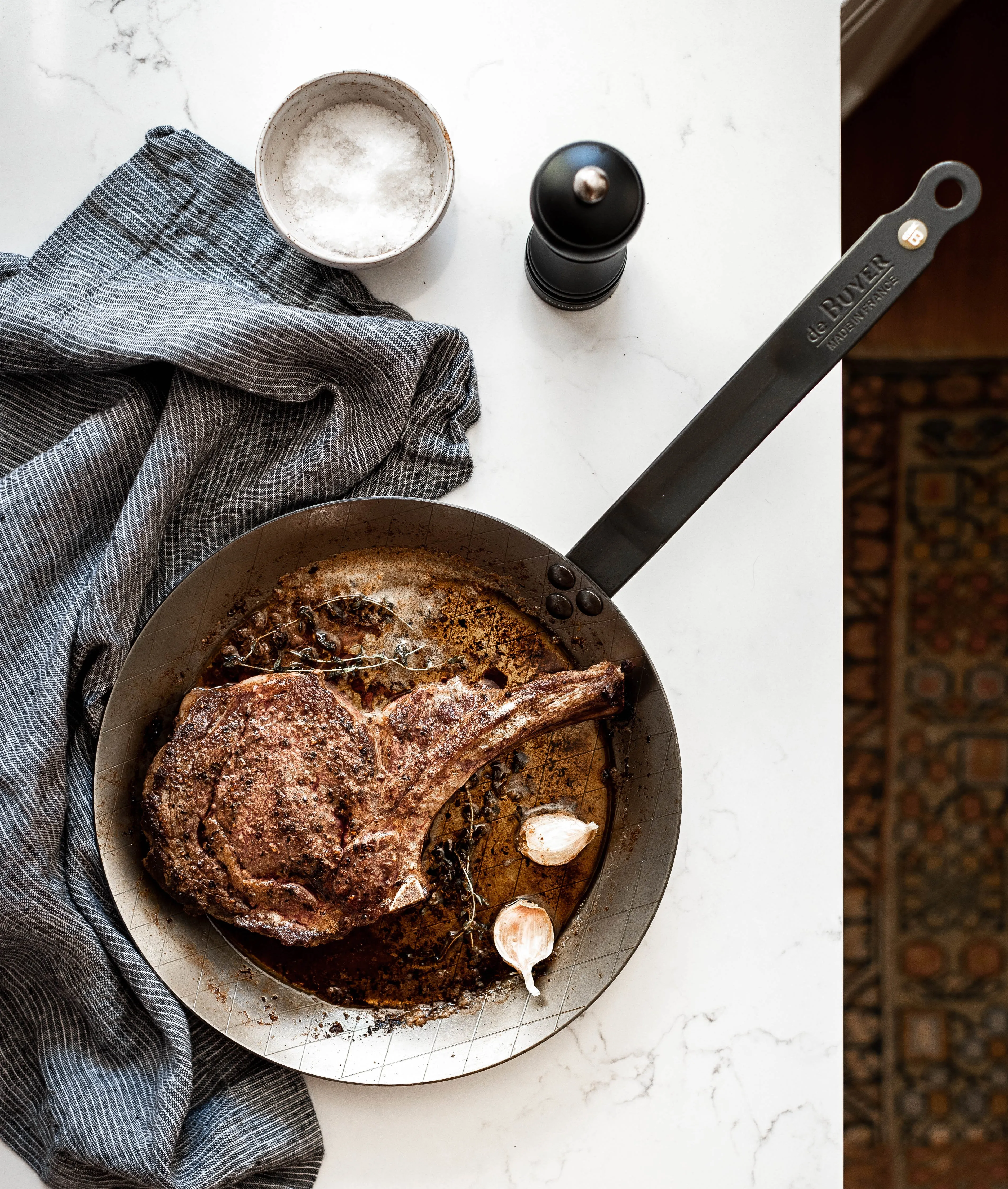 MINERAL B Carbon Steel Steak Pan