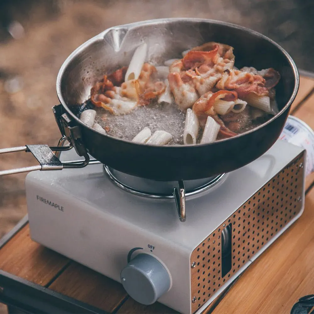 Multifunctional LAC BUTANE GAS STOVE & STAINLESS STEEL FRYPAN Set
