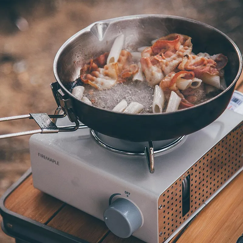 Multifunctional LAC BUTANE GAS STOVE & STAINLESS STEEL FRYPAN Set