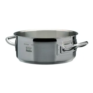 Piazza "5 Stars" Stainless Steel Sauteuse Pan, 1.6-Quart
