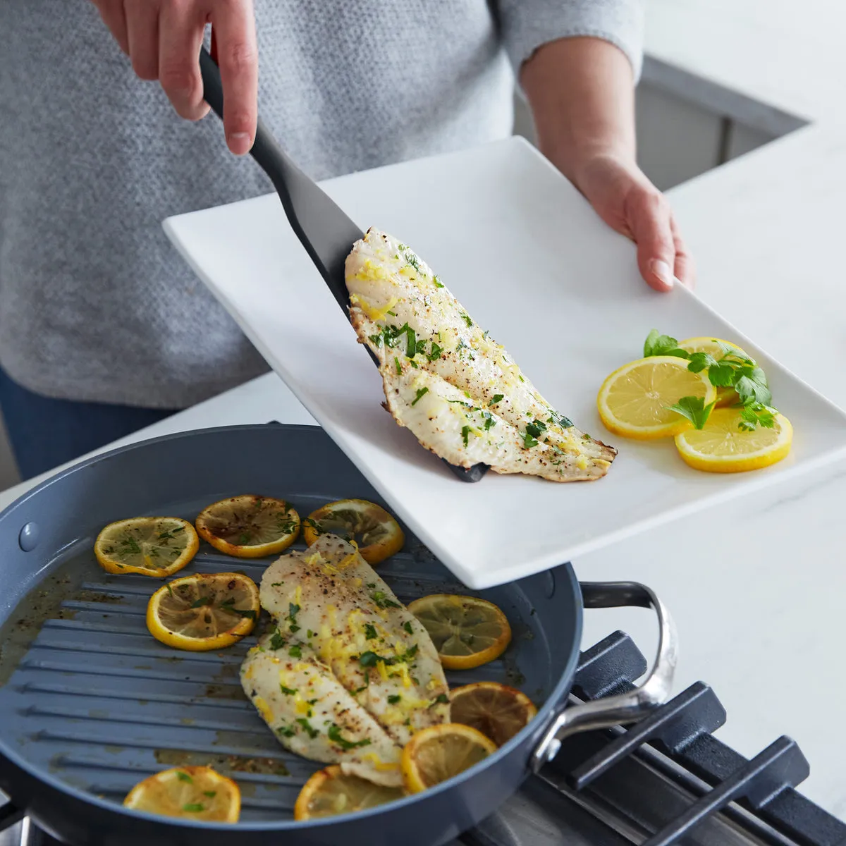 Platinum Silicone Tools 3-Piece Utensil Set | Gray