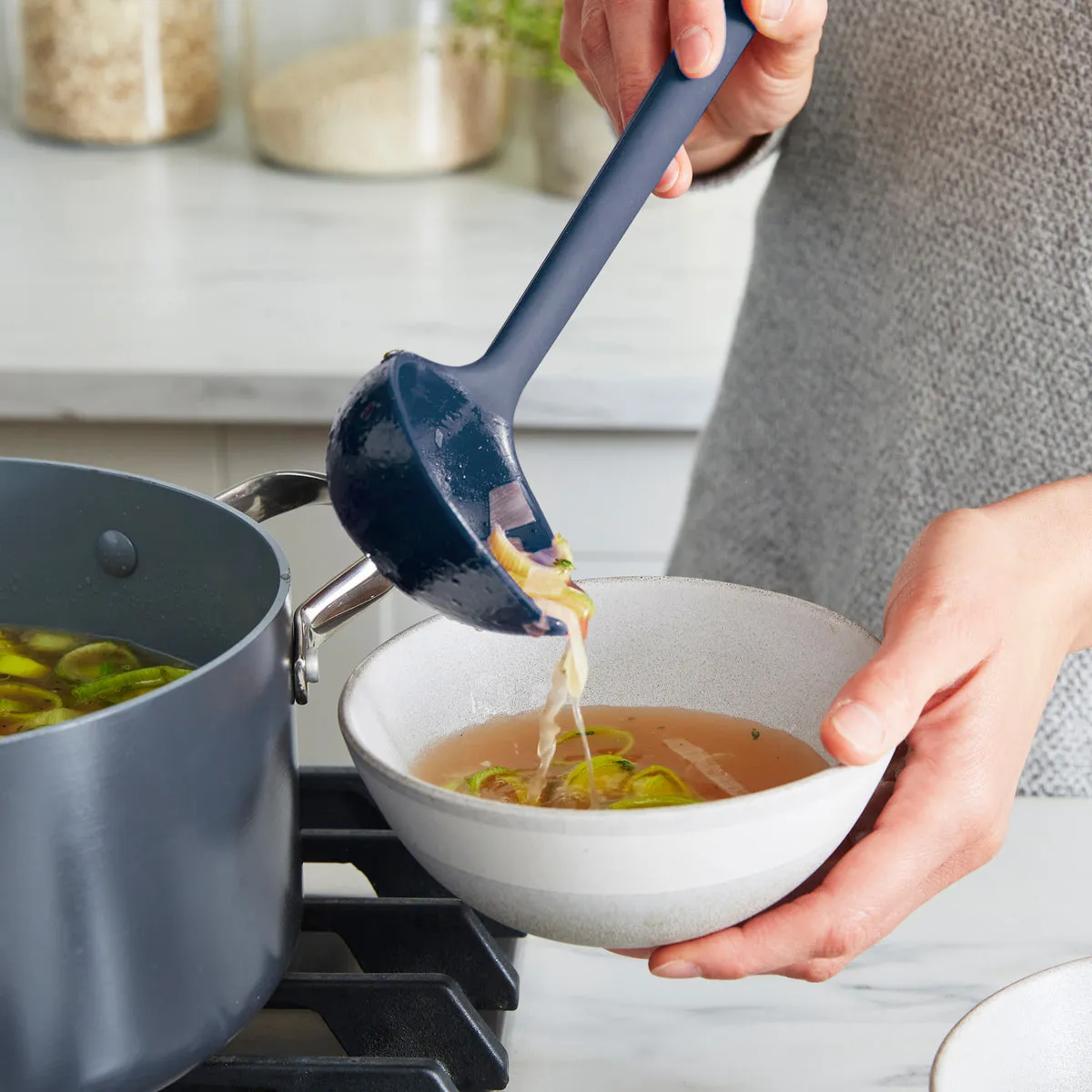 Platinum Silicone Tools 7-Piece Utensil Set | Navy