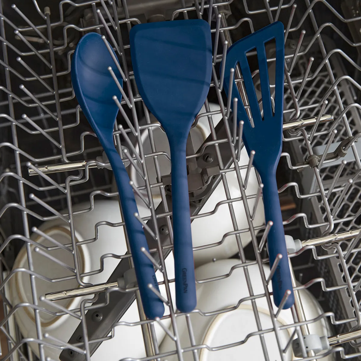 Platinum Silicone Tools 7-Piece Utensil Set | Navy