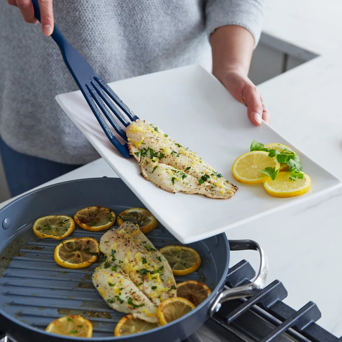 Platinum Silicone Tools 7-Piece Utensil Set | Navy