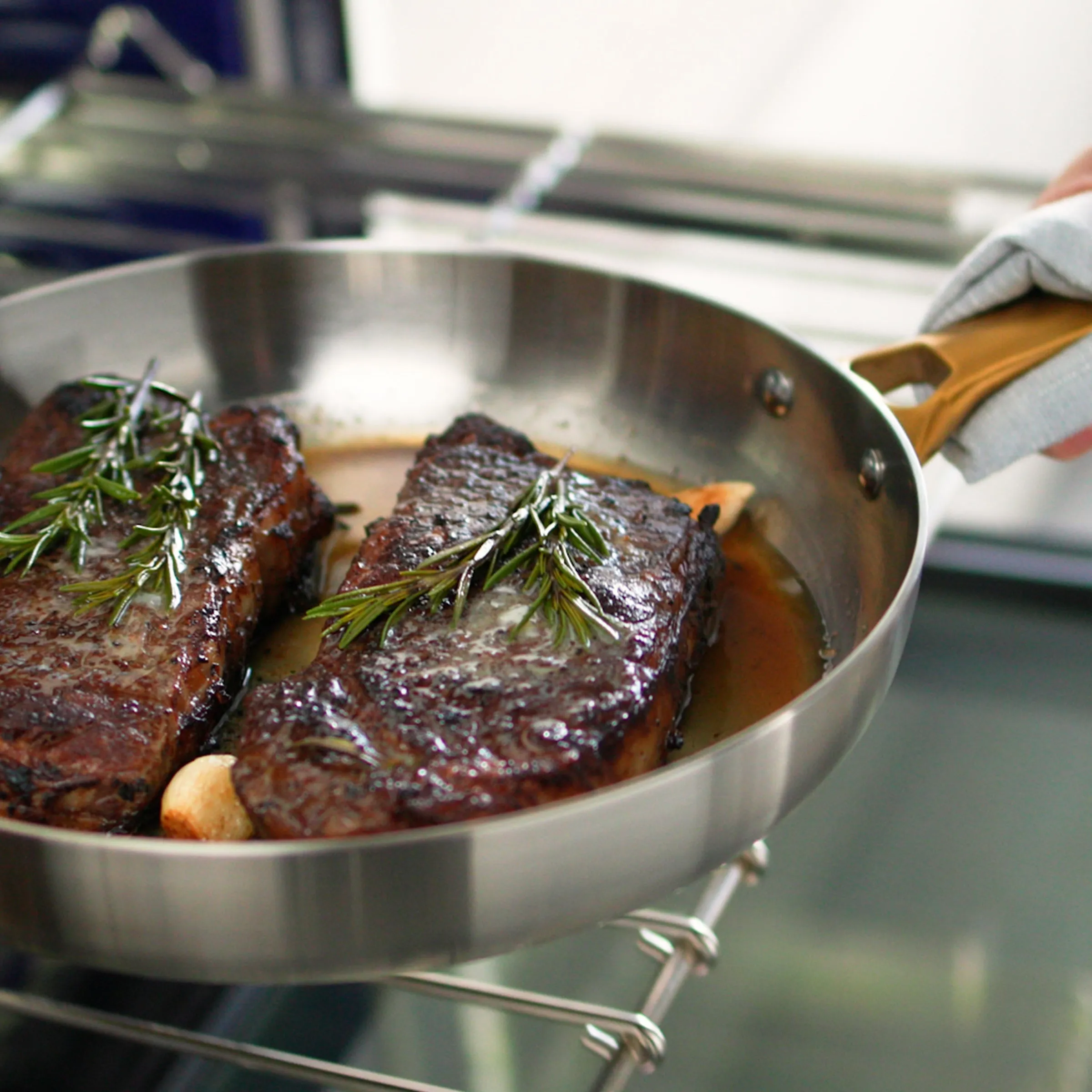 Reserve Stainless Steel 10" and 12" Frypan Set