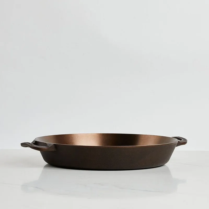 Smithey Ironware Co. No.14 Cast Iron Dual Handle Skillet