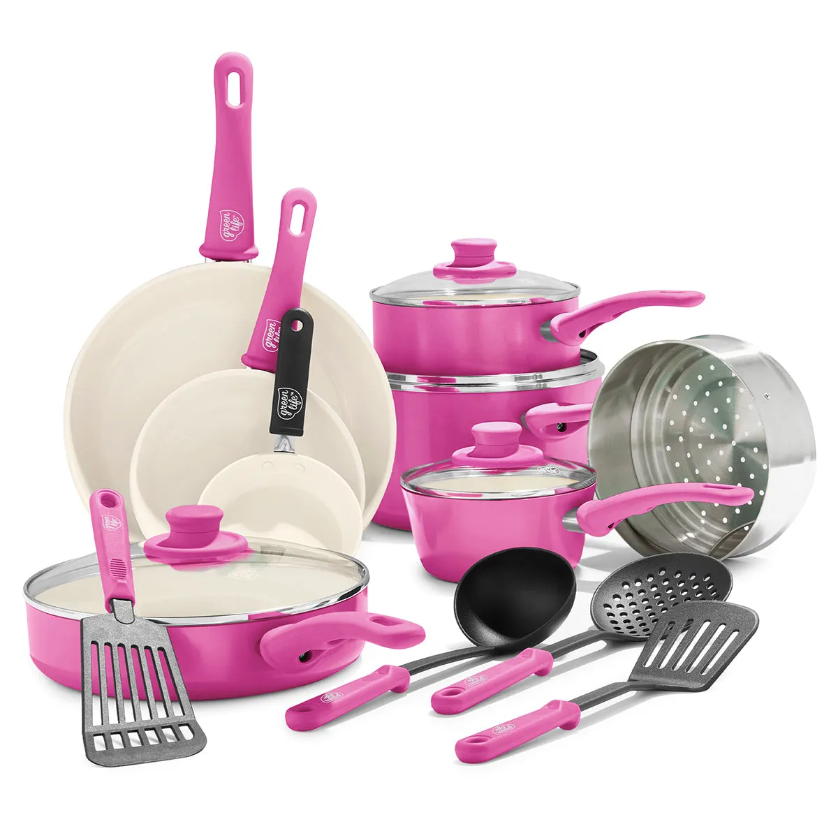 Soft Grip 16-Piece Cookware Set