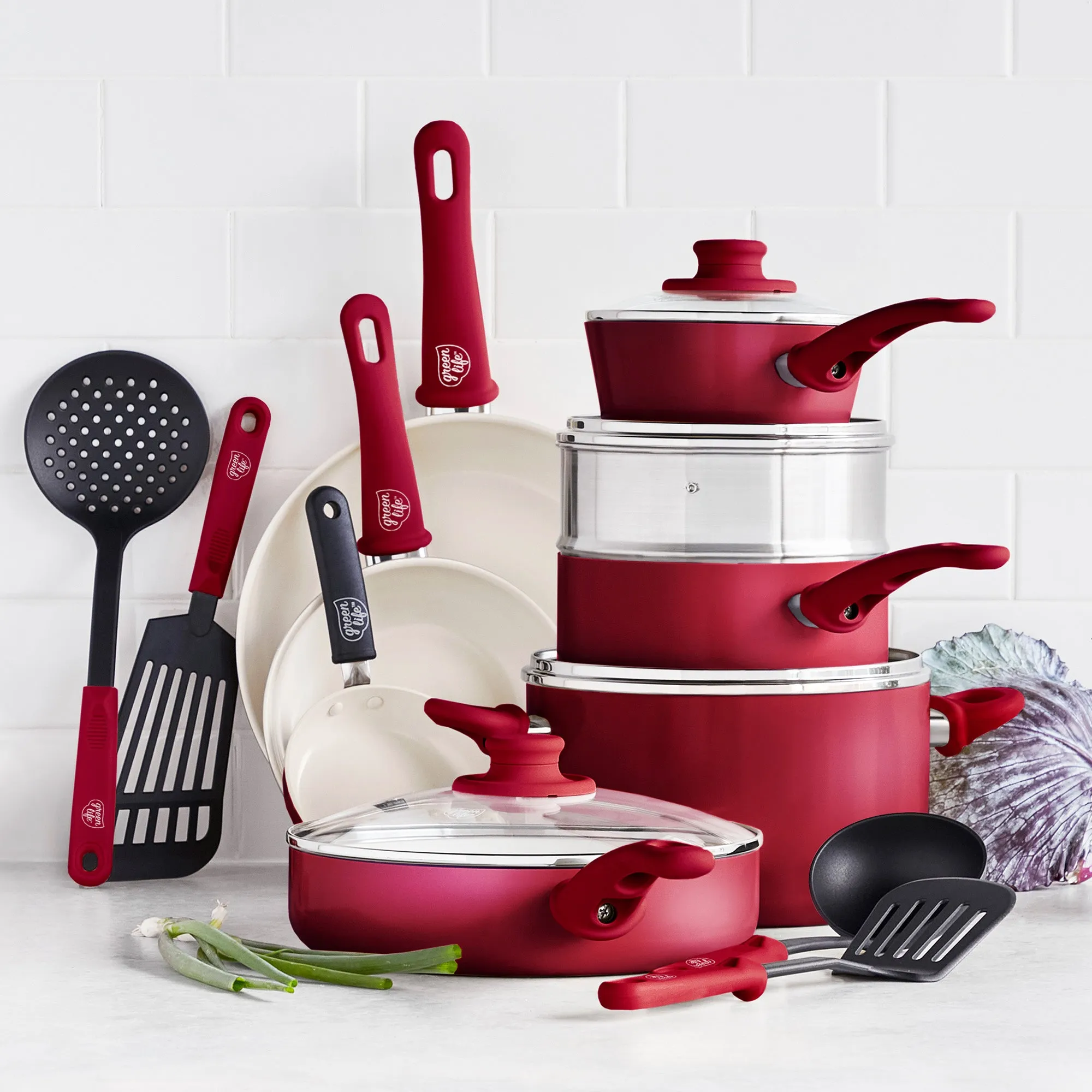 Soft Grip 16-Piece Cookware Set