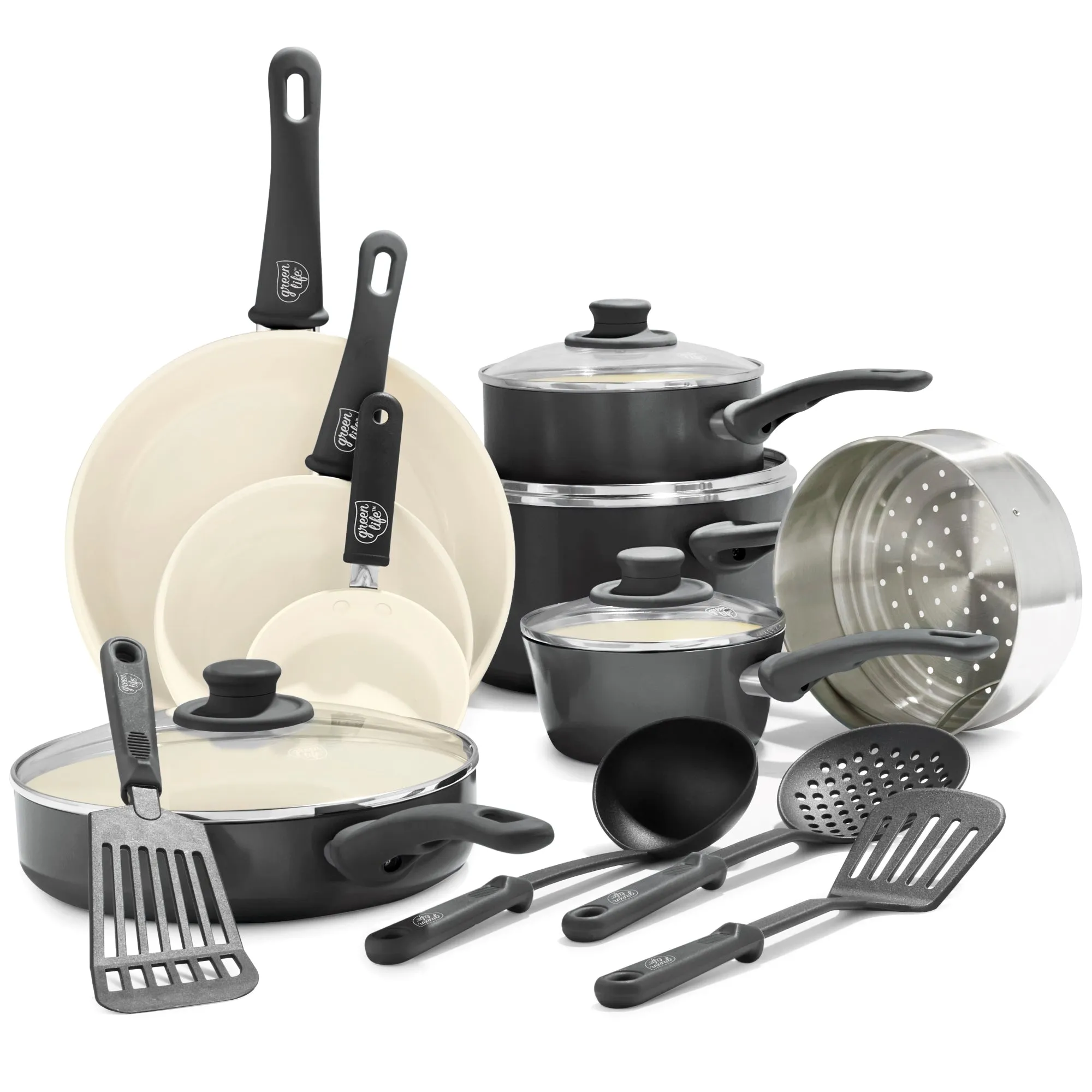 Soft Grip 16-Piece Cookware Set