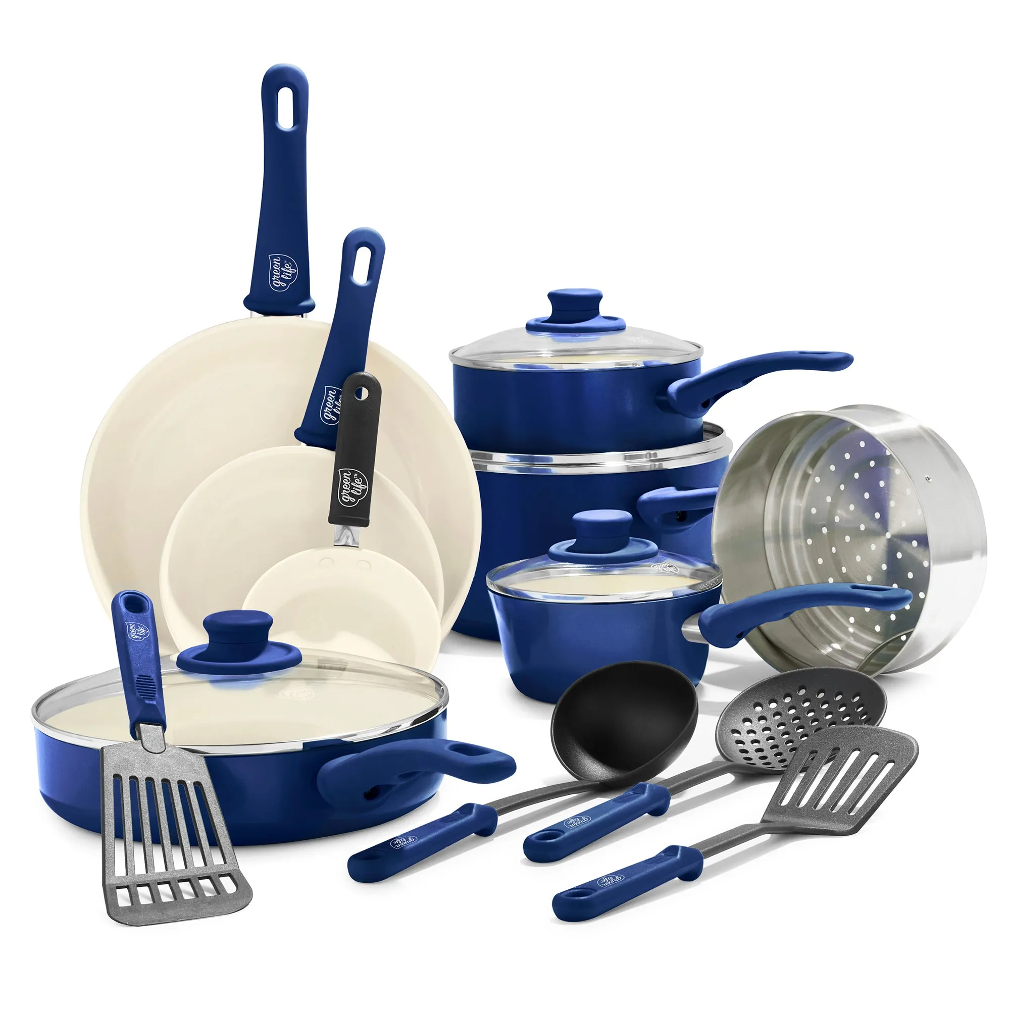 Soft Grip 16-Piece Cookware Set